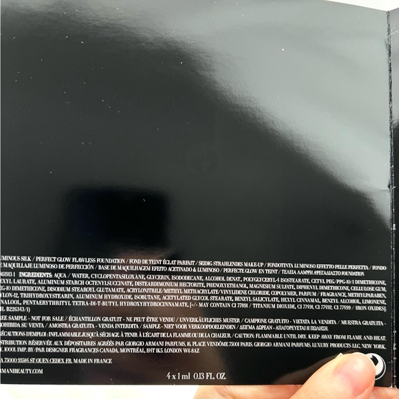 5 for 25⚡️Armani Luminous Silk Perfect Glow Flawless Foundation Sample Quad - Picture 3 of 13